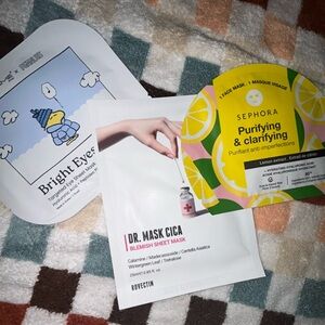 Sephora Purifying & Clarifying Mask - 2 Face,1 Eye mask bundle